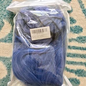 Light Purple/Blue Wavy Shoulder Length Bob Wig